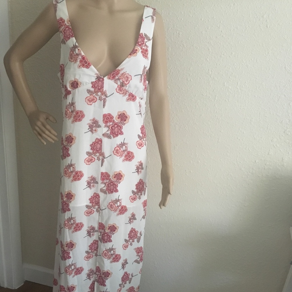 Fresh floral long dress